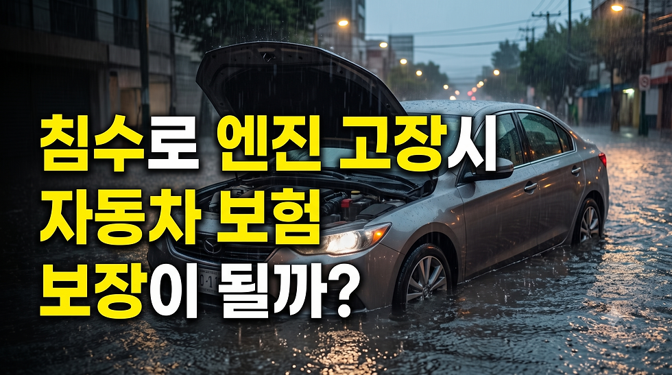 멕시코 자동차보험, 침수로 엔진이 망가지면 보상될까? (2026 우기 대비 가이드)