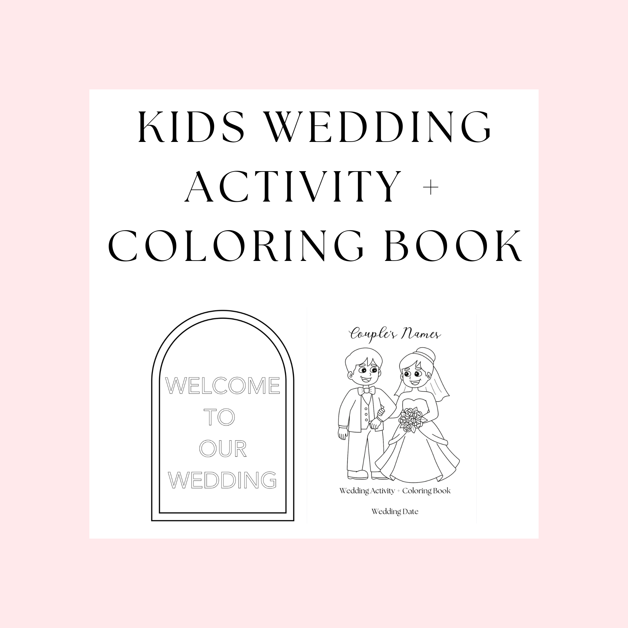 KID'S WEDDING + ACTIVITY BOOK
