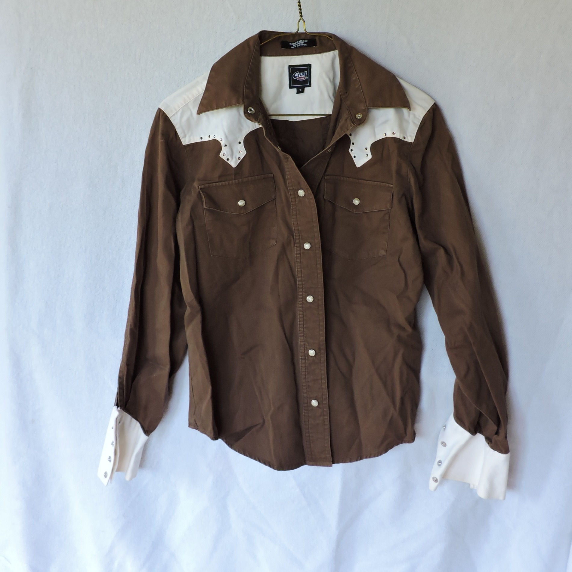 Cruel Girl Western Show Shirt, Size S