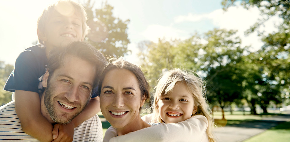 Happy Family in the Park