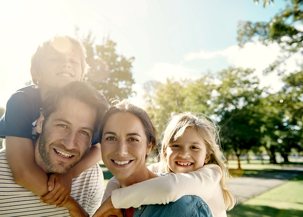 Happy Family in the Park