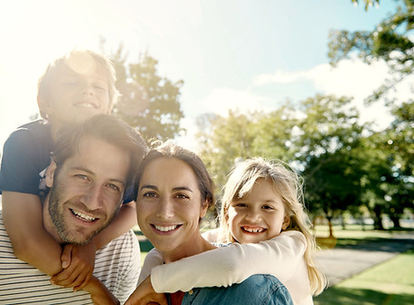 Famiglia nel parco