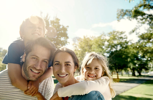Happy Family in the Park