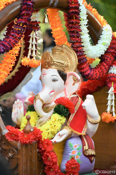 Ganesh Chaturthi Celebration Columbus Indiana USA