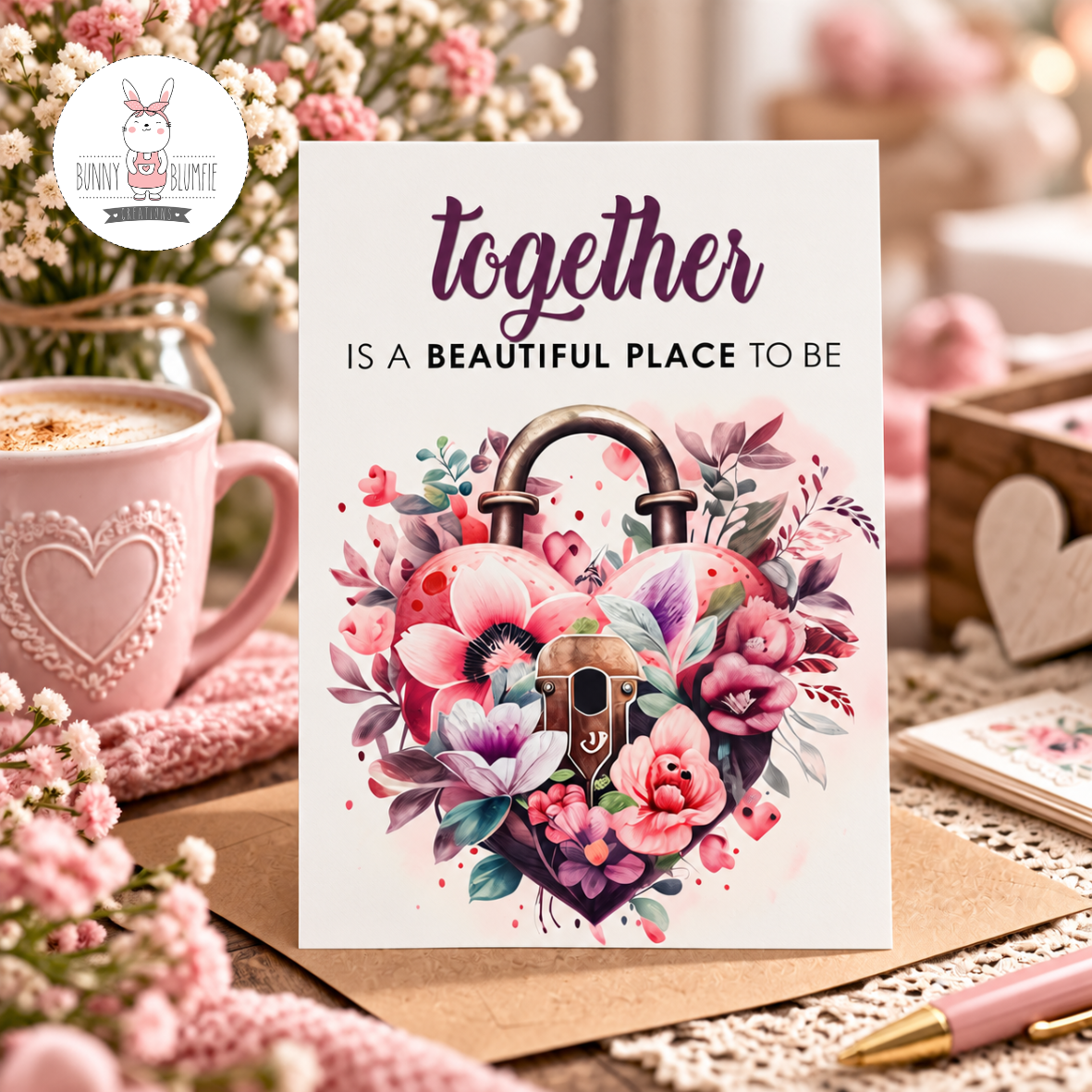 POSTCARD - TOGETHER IS A BEAUTIFUL PLACE