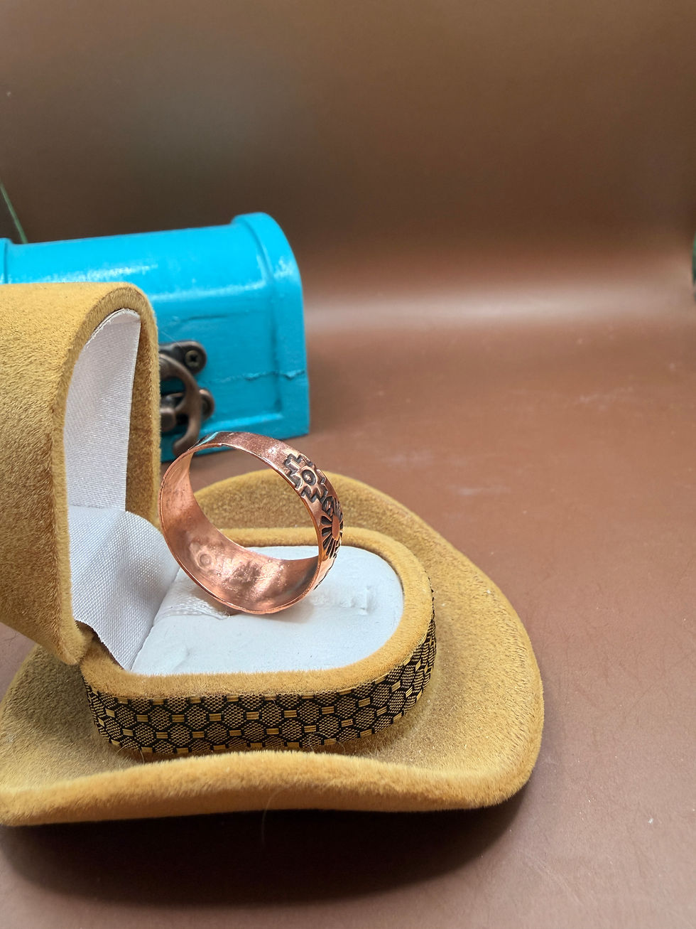 Thumbnail: Men’s size 12 Hand Stamped Copper Ring