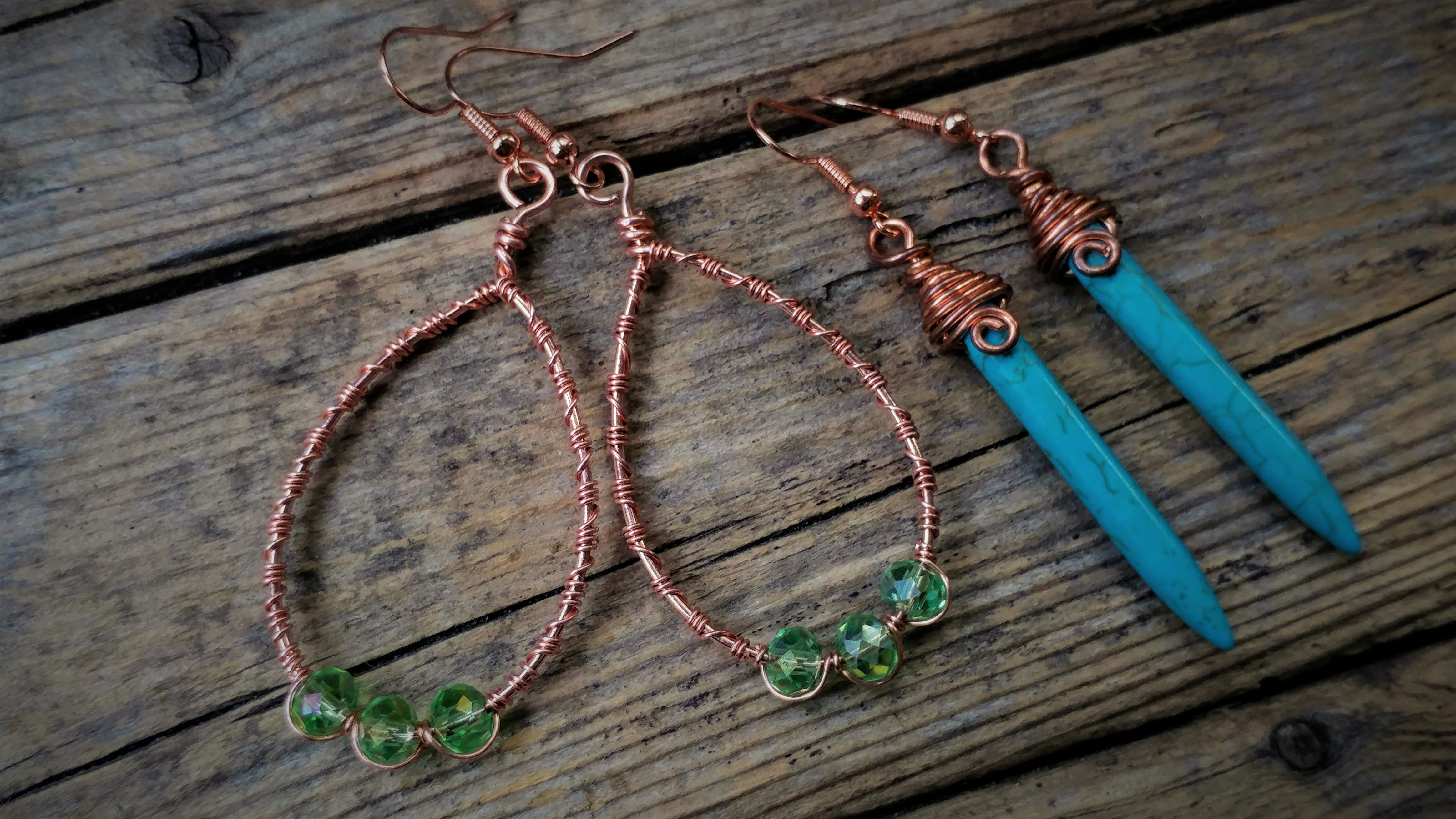 Wire N Wine 2 Earring Design Wire N Wine 2 Earring Design