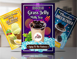 Puffy Ice Cream Poster Design