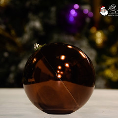 Brown Christmas Ball Ornament