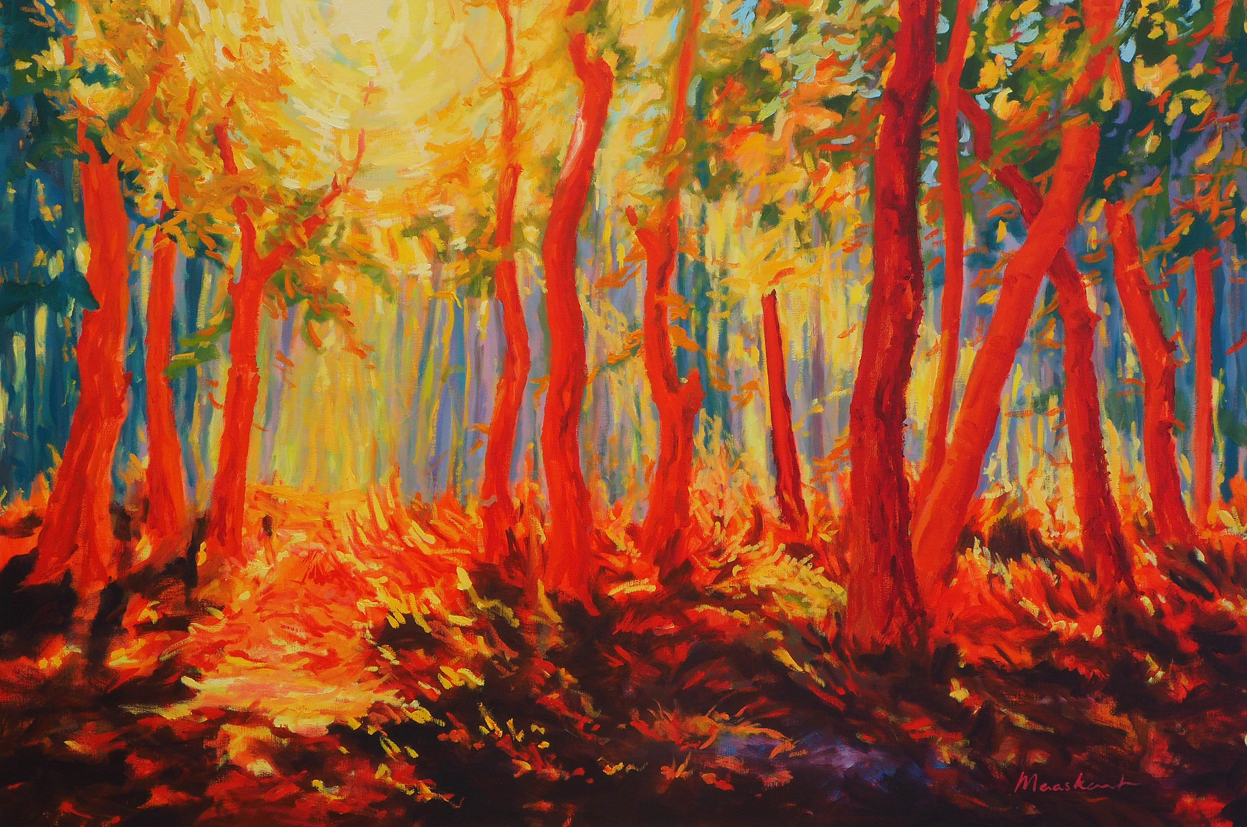 Rode bomen (verkocht)