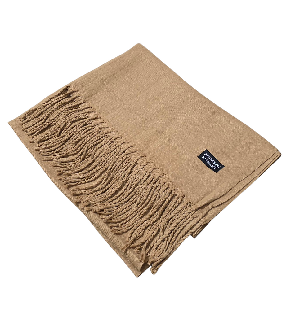 Thumbnail: Unique Blend of Cashmere and Viscose Pashmina Shawl Thin And Silky Feel