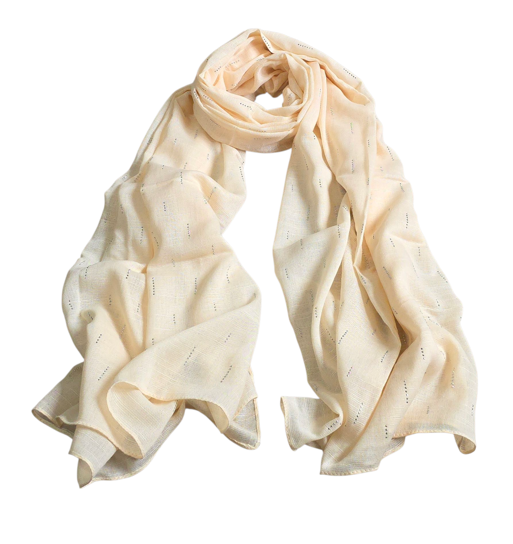 Studded Raindrop Modal and Viscose Blend Scarf Hijab Lightweight Elegant Gift