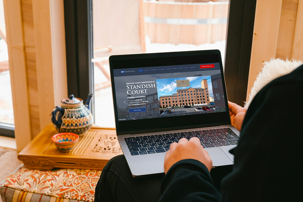 High angle view of a laptop screen showing a short-term rental listing on a popular website