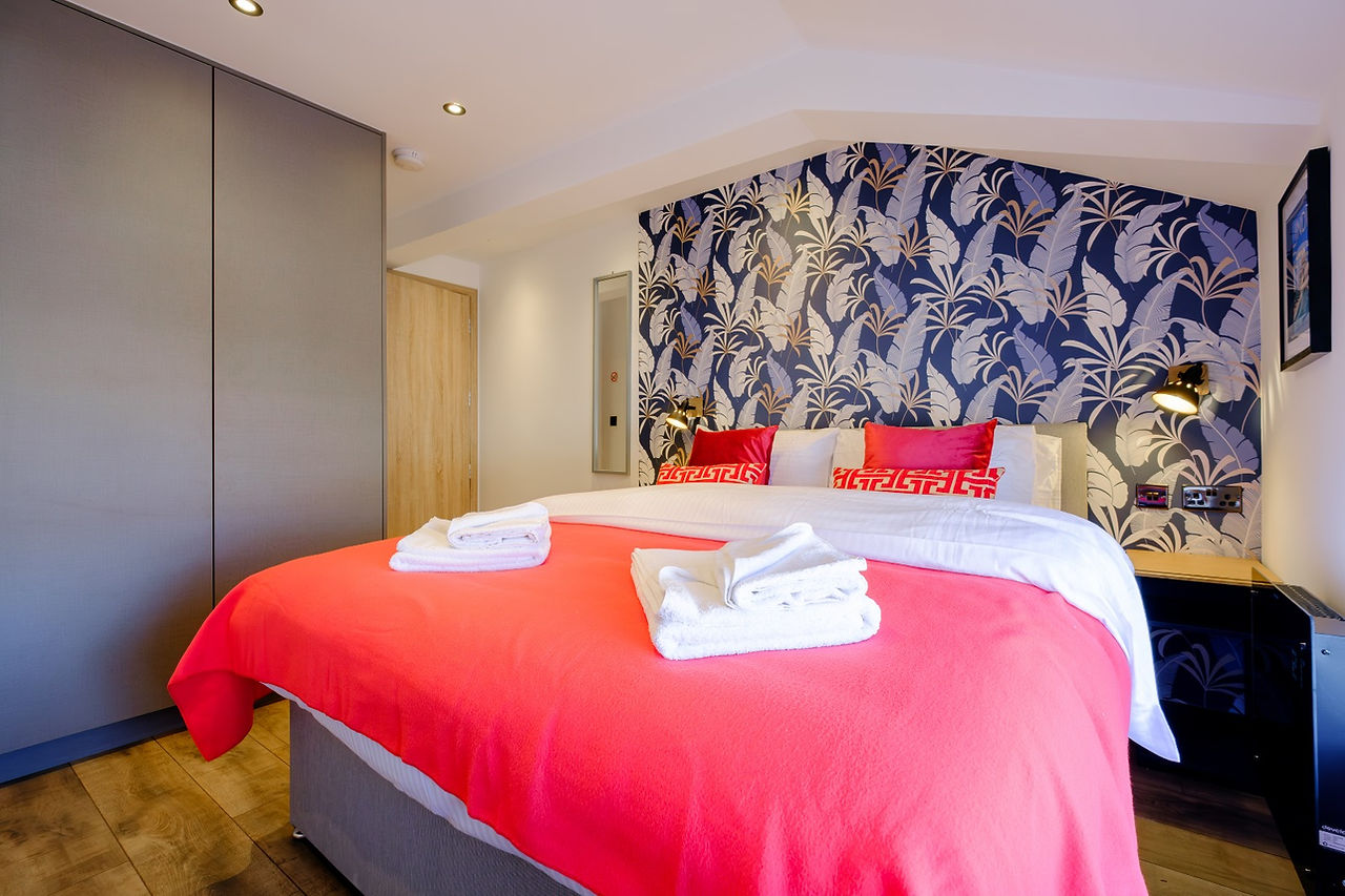 Bedroom in James court apartments