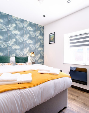 Modern double bedroom, Llandudno