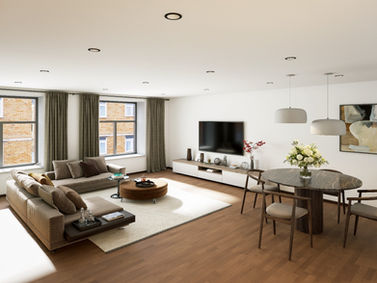 ling area with sofa at standish court apartments and it is available apartments for rent in Chorley