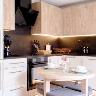 Kitchen in James Court Apartments