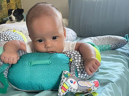 Tummy Time 7 Weeks Old - Head Movement