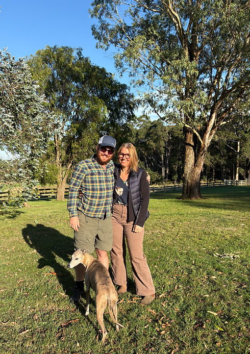 Marion, Richard and Lewis at Boonah Farm_