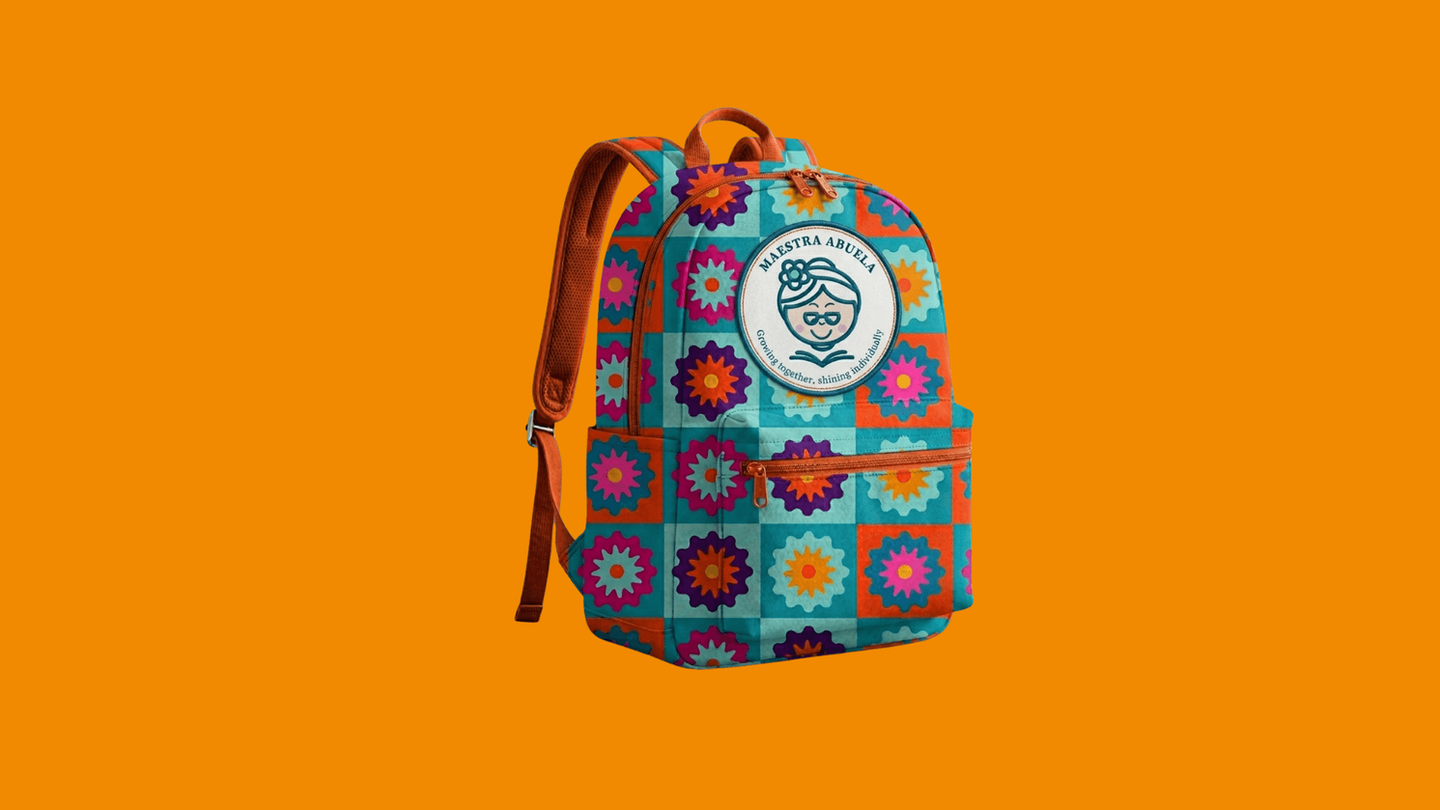 Maestra Abuela bilingual publishing house brand identity and logo design Los Angeles