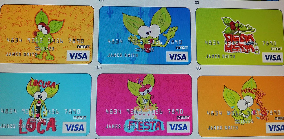 Chico Chihuahua licencia a visa y master card