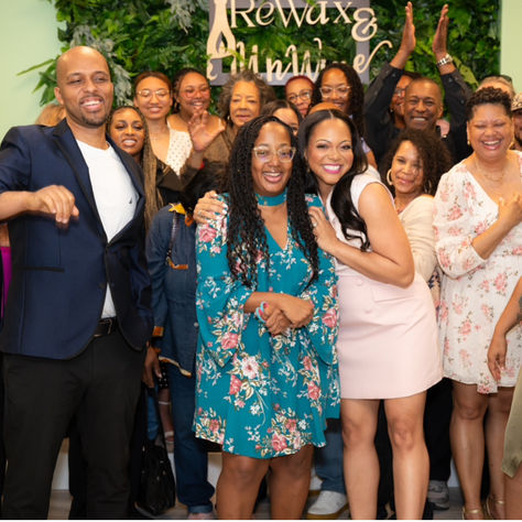 Celebrating the Opening of ReWax and UnWine in Johns Creek, GA: CEO Ashley Shillingford's Inspiring Speech