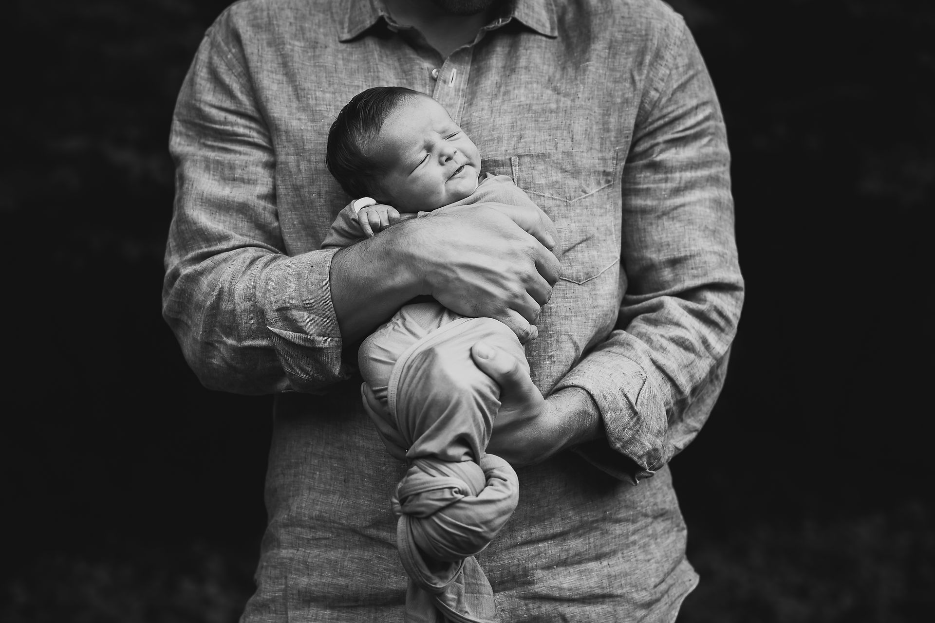 Dad Holding Baby Daughter; Family With Newborn; South Shore MA Newborn Photographer; MA Newborn Photographer; South Shore MA Lifestyle Newborn Photographer; Newborn Photos; In Home Newborn Sessions