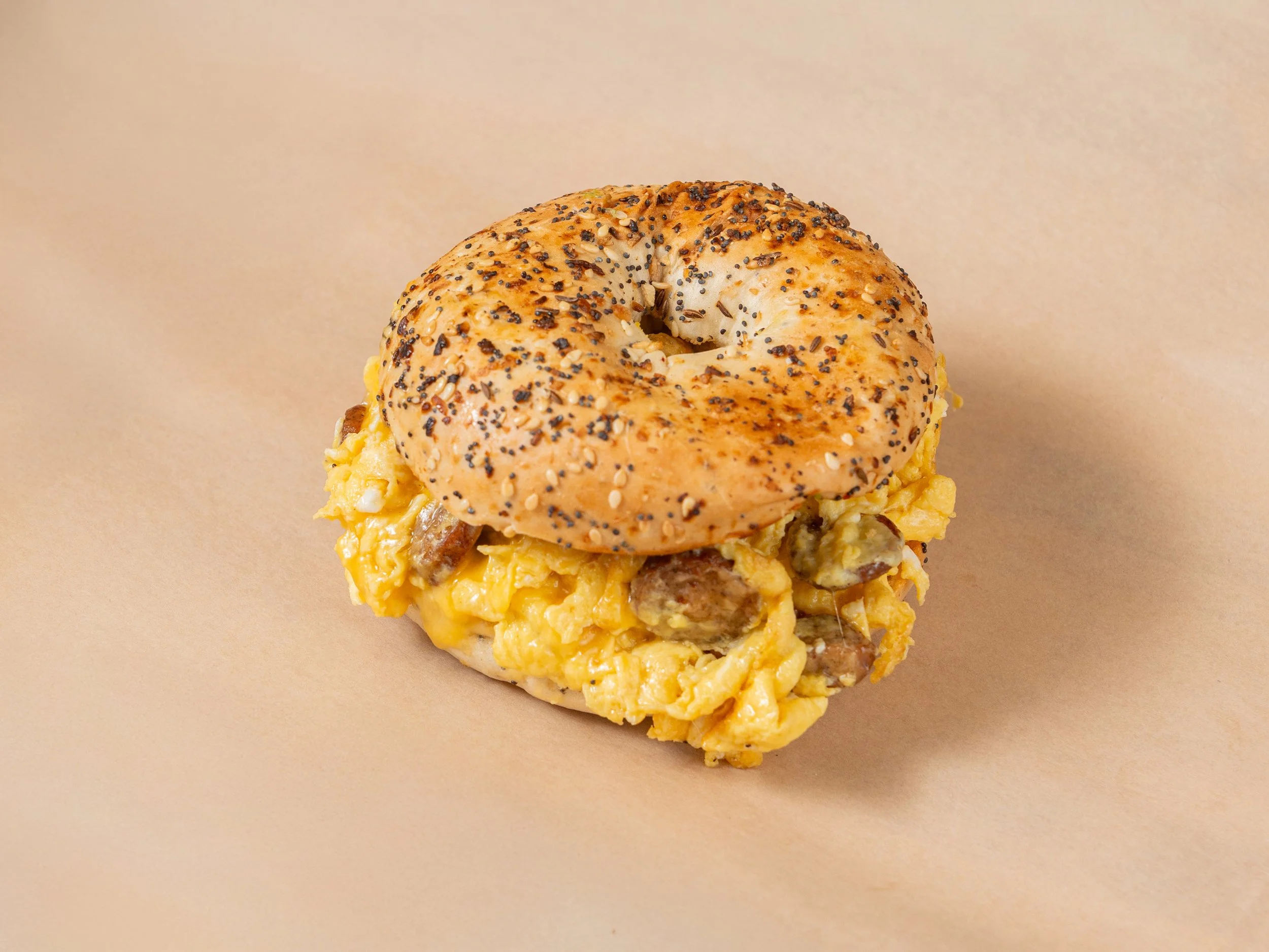 Everything Bagel with Scrambled Egg