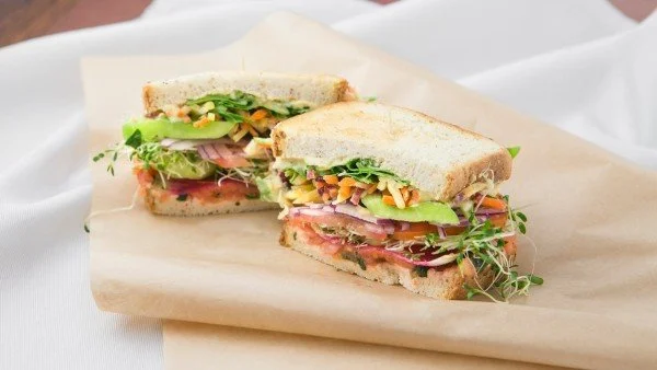 Avocado and Sprouts Sandwich