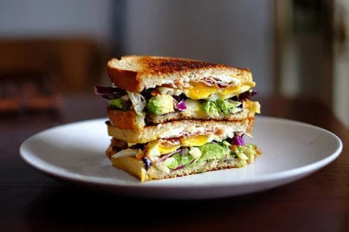 Toasted Avocado Egg Sandwich