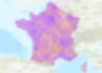 Comprehensive 5G and 4G+ network coverage map of France in 2026 powered by Saily partner Bouygues