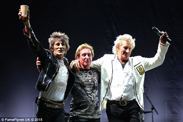 Rod Steweart, Ronnie Wood and Kenney Jones