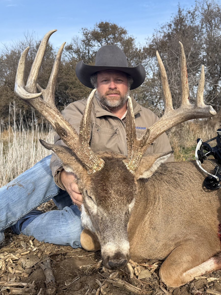 Hunter with whitetail trophy, 2025 season