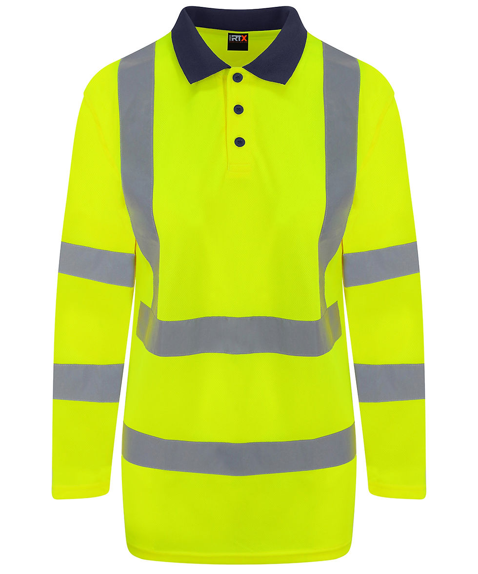Thumbnail: High visibility long sleeve polo