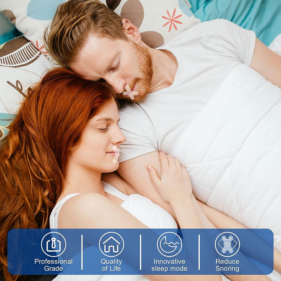Thumbnail: Anti Snoring Mouth Tape Transparent Breath Nasal Strips Right Aid Stop Snoring N