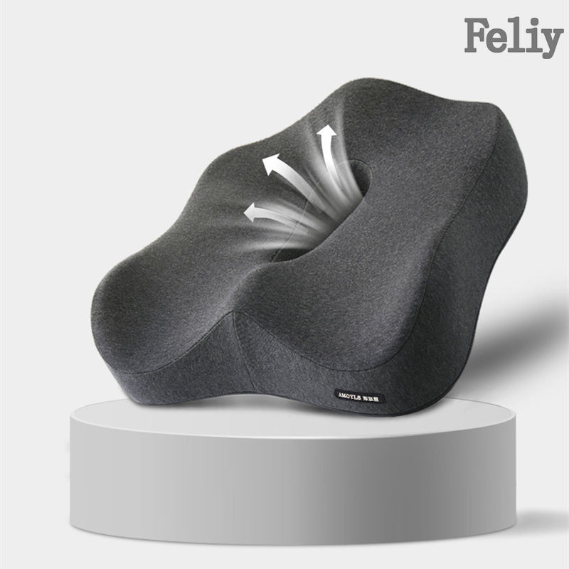 Thumbnail: Memory Foam Car Seat Support Waist Cushion Massage Lumbar Orthopedic Pillow Offi