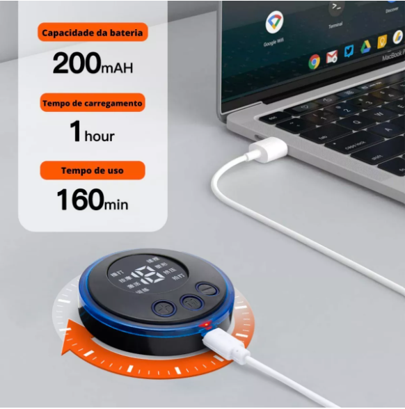 Thumbnail: Mini Portable EMS Electric Neck Stimulation Massager for Cervical Muscle Pain Re