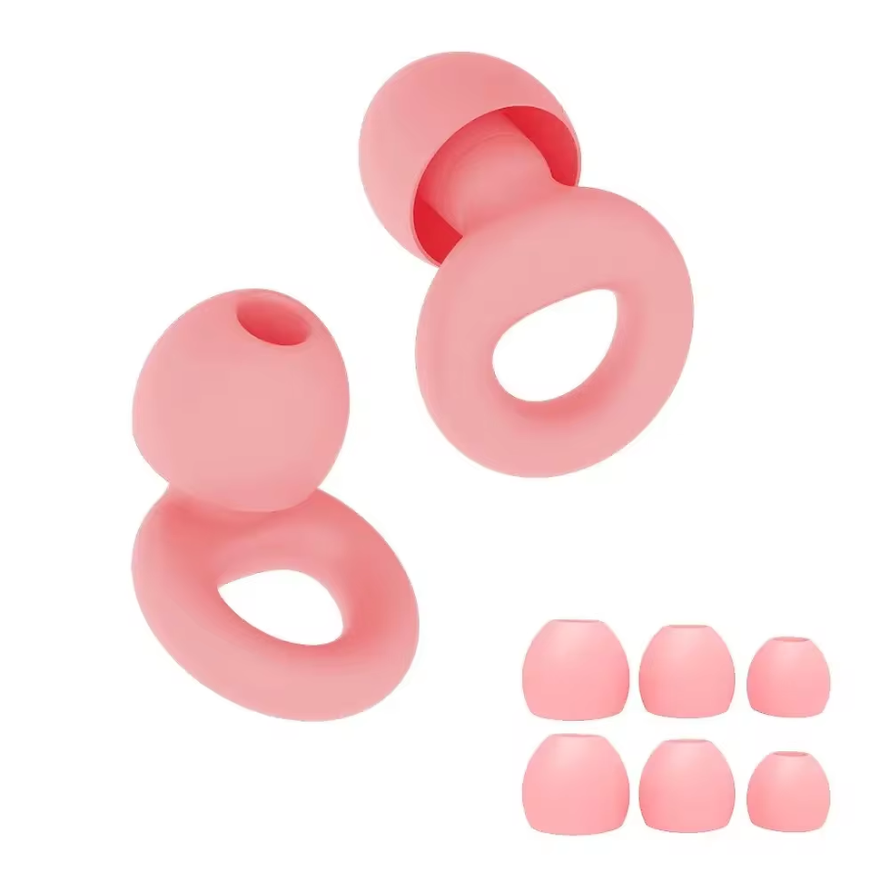 Miniatura: Silicone Earplugs for Swimming Sleep Noise Cancel Noise Reduction-Soundproof Red