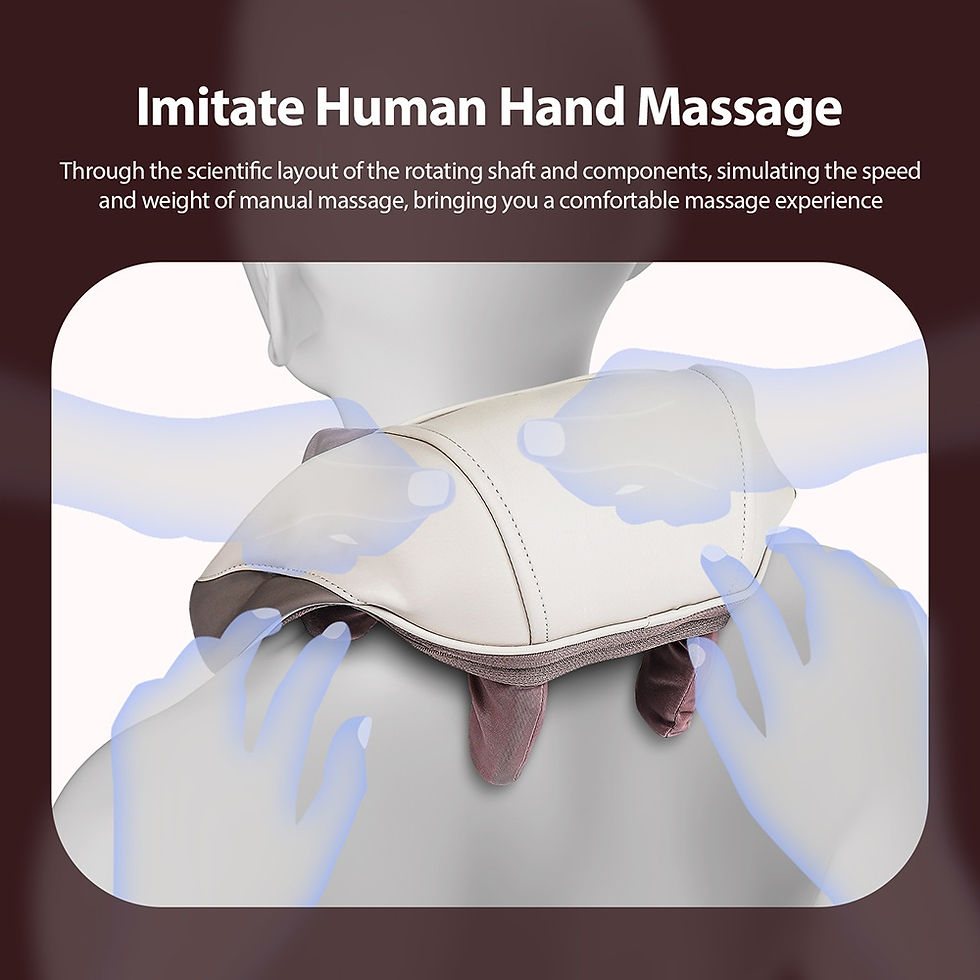 Thumbnail: Foreverlily Powerful Neck And Shoulder Massager Wireless Shiatsu Kneading Neck A