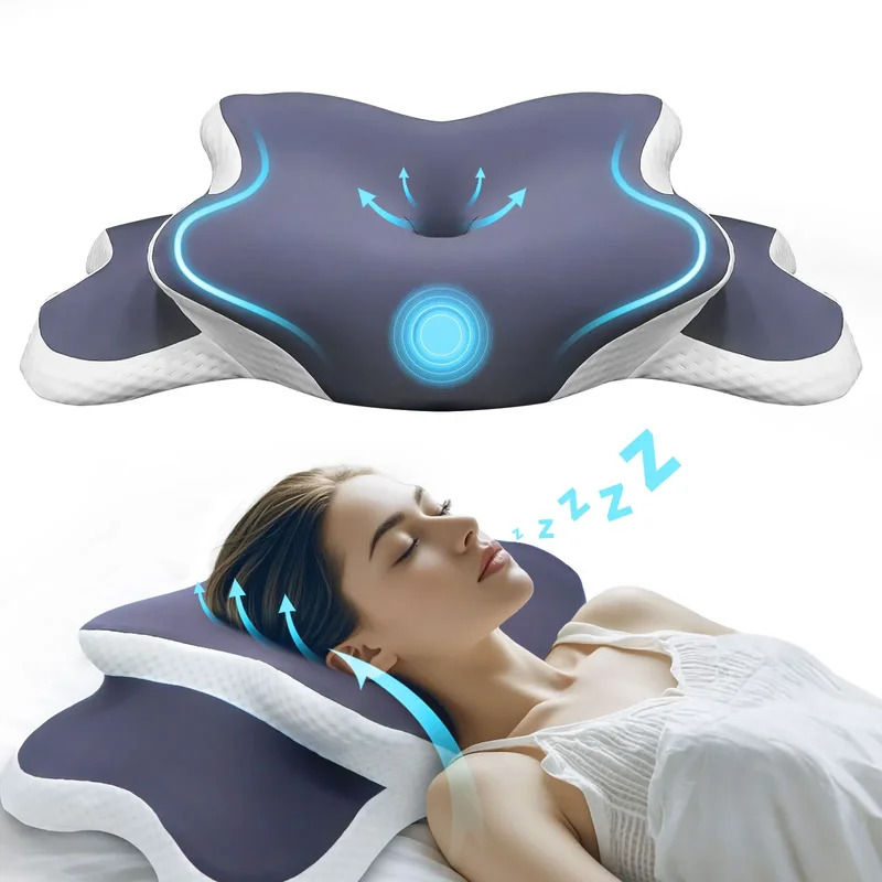 Memory Foam Pillow Cervical Pillow Neck Pain Relief Contour Ergonomic Orthopedic