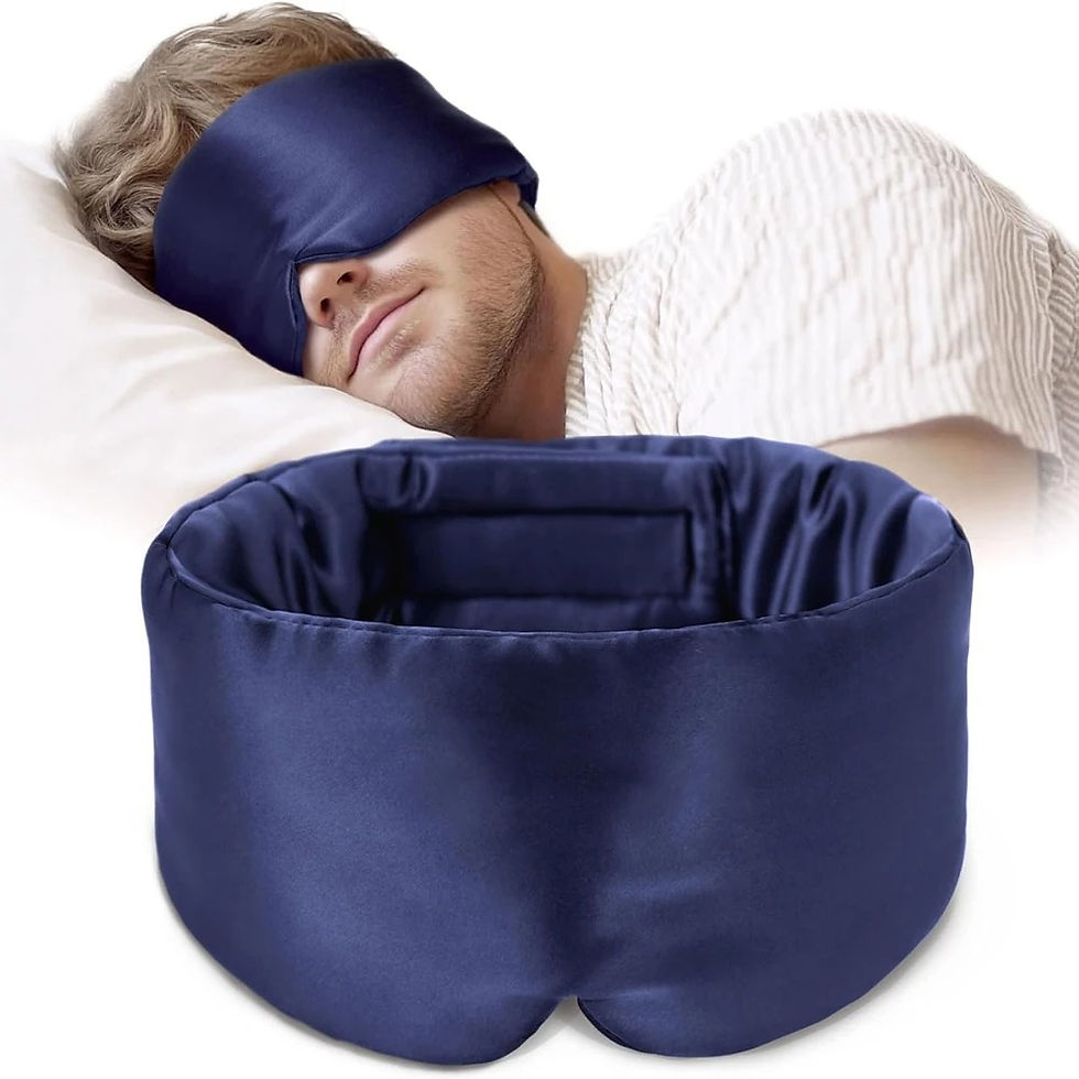 Thumbnail: Silk Sleep Mask Soft Pressureless Sleeping Mask 100% Mulberry Silk for Eye Skin 