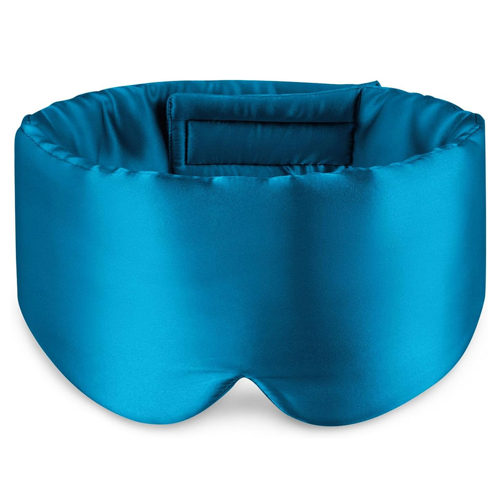 Thumbnail: 100% Mulberry Silk Sleeping Mask Eyepatch Blocking Light Eyemask Soft Padded Tra
