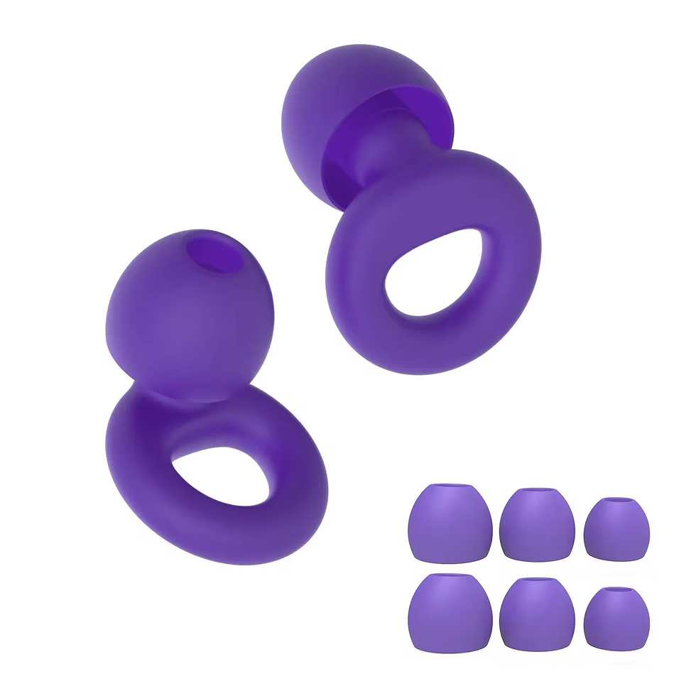 Thumbnail: Silicone Earplugs for Swimming Sleep Noise Cancel Noise Reduction-Soundproof Red