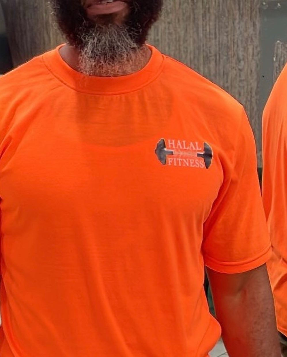 Orange Halal fitness shirt