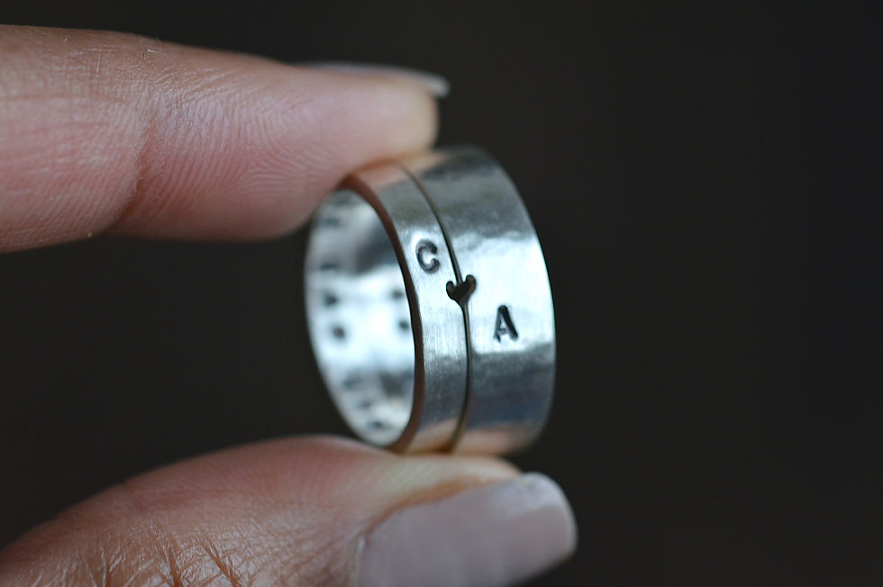 Thumbnail: Heart connection ring - Side heart