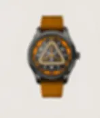 IWMK Triarch II une montre automatique combinant un système de minutes magnétiques et des heures un disque rotatif