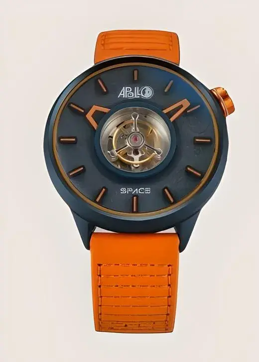 une montre à tourbillon central spectaculaire et une esthétique orange vibrante inspirée des missions spatiales