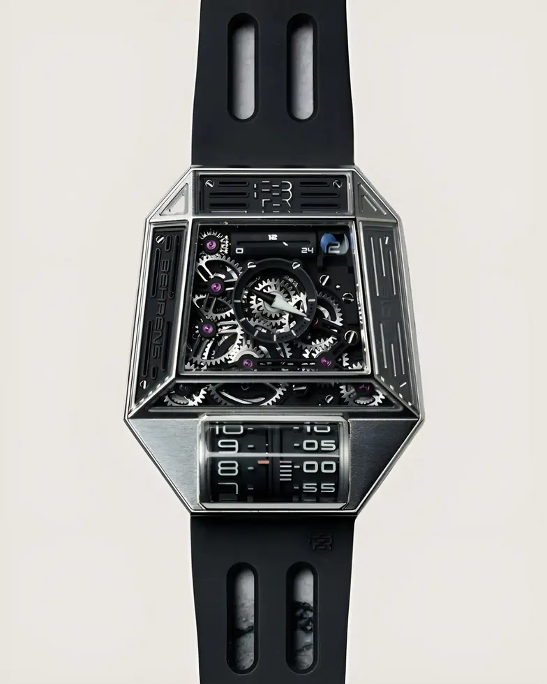 behrens orion one montre d’exception repense l’affichage du temps grâce à un mécanisme de décalage temporel inédit.