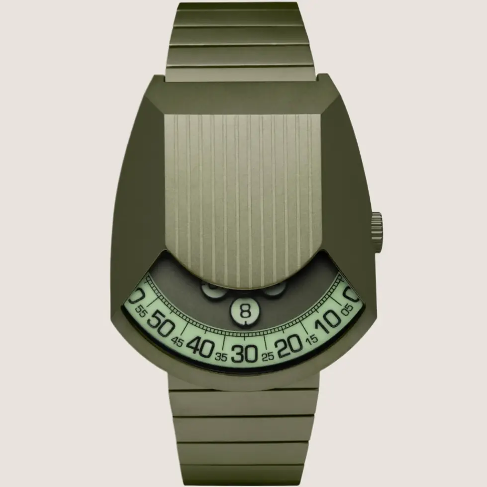 Xeric Retronaut Automatic, montre compacte à heure vagabonde à forte luminescence, design moderne