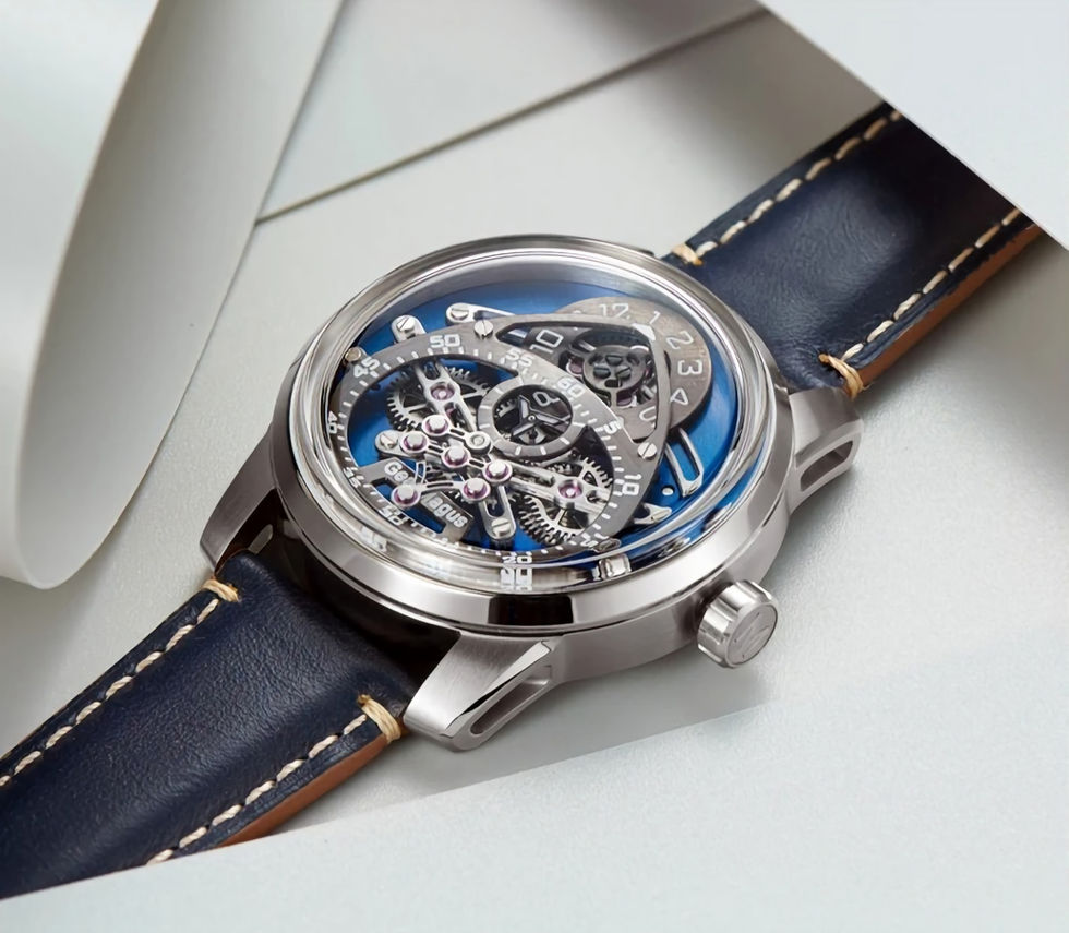 GEAR MAGUS MS03 Expansion Hands conjugue complication à aiguilles télescopiques, sophistication mécanique et éclat bleuté